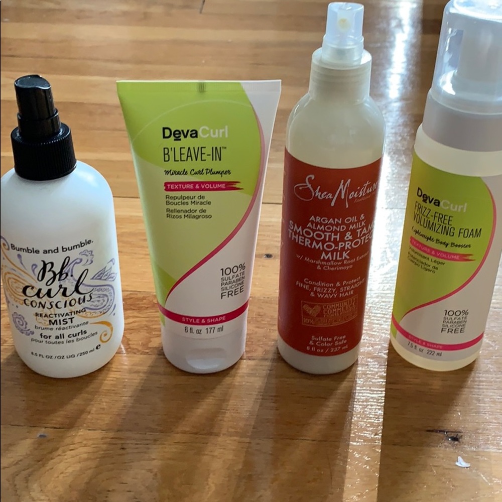 Devacurl Bumble and Bumble Shea Moisture Package